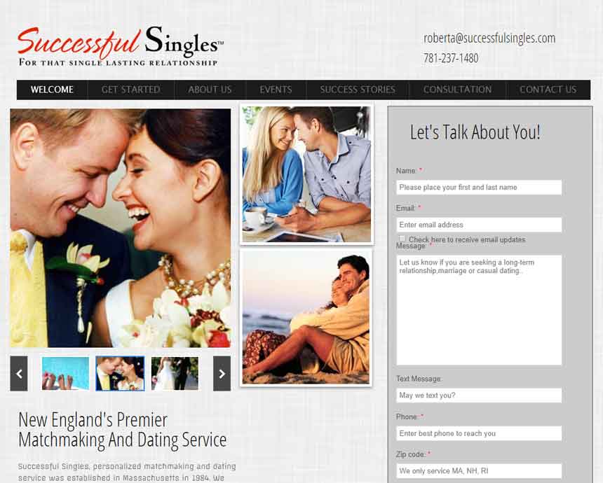 SuccessfulSingles.com’s homepage